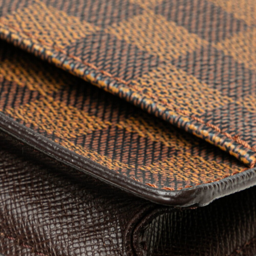 LOUIS VUITTON Brown Damier Leather Pochette Shoulder Bag - Picture 4 of 9